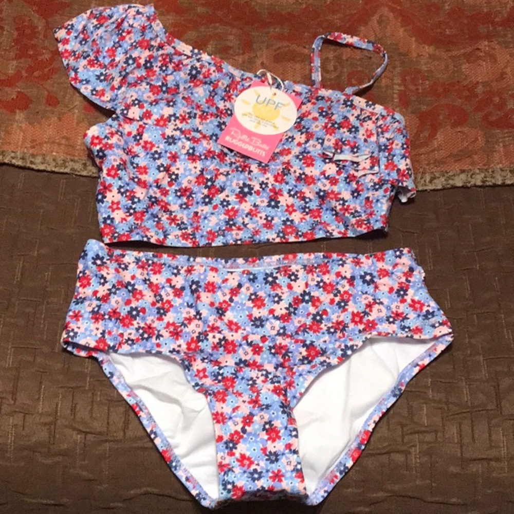 NWT Ruffle Butts Teen Two Piece Swimsuit